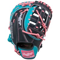 Rawlings Heart of the Hide 12.5in 1st Base Baseball Glove (PRORFM18-17N), Navy/Pink
