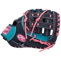 Rawlings Heart of the Hide 12.5in 1st Base Baseball Glove (PRORFM18-17N), Navy/Pink