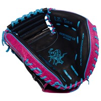 Rawlings HOH Contour Fit 32.5in Baseball Catchers Glove (PRORCM325U-23B), Black/Pink
