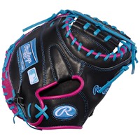 Rawlings HOH Contour Fit 32.5in Baseball Catchers Glove (PRORCM325U-23B), Black/Pink