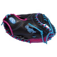 Rawlings HOH Contour Fit 32.5in Baseball Catchers Glove (PRORCM325U-23B), Black/Pink
