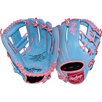 Rawlings Youth Select Pro Lite Manny Machado 11.5in Baseball Glove, Blue/Pink