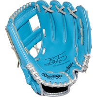 Rawlings Youth Sure Catch Brice Turang 11in Baseball Glove, Light Blue