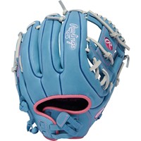Rawlings R9 Series 11.75in Fastpitch Glove (R9SB715-2CB), Light Blue/White