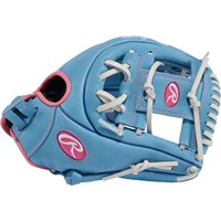 Rawlings R9 Series 11.75in Fastpitch Glove (R9SB715-2CB), Light Blue/White