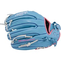 Rawlings R9 Series 11.75in Fastpitch Glove (R9SB715-2CB), Light Blue/White