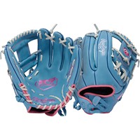Rawlings R9 Series 11.75in Fastpitch Glove (R9SB715-2CB), Light Blue/White