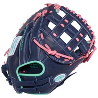 Rawlings R9 Series 33in Fastpitch Catchers Glove (R9SBCM33-24NMP), Navy/Pink