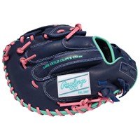 Rawlings R9 Series 33in Fastpitch Catchers Glove (R9SBCM33-24NMP), Navy/Pink
