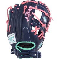 Rawlings R9 Series Contour Fit 11.5in Fastpitch Glove (R9SB115U-2N), Navy/Pink