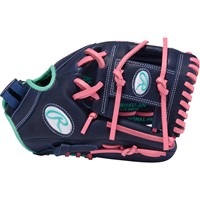 Rawlings R9 Series Contour Fit 11.5in Fastpitch Glove (R9SB115U-2N), Navy/Pink