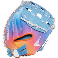 Easton Jen Schro Elite 33in Fastpitch Catchers Glove, Light Blue/White