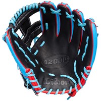 Wilson A2000 1786 SuperSkin 11.5in Baseball Glove, Black/Blue