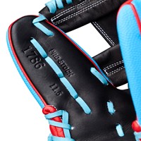 Wilson A2000 1786 SuperSkin 11.5in Baseball Glove, Black/Blue