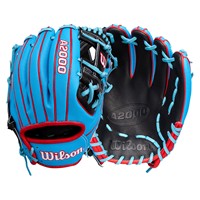 Wilson A2000 1786 SuperSkin 11.5in Baseball Glove, Black/Blue