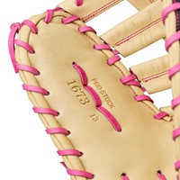 Wilson A2000 1673 SuperSkin 13in 1st Base Baseball Glove, Blonde/Black