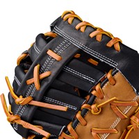 Wilson A2000 1677 12.5in 1st Base Baseball Glove, Black/Tan
