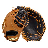 Wilson A2000 1677 12.5in 1st Base Baseball Glove, Black/Tan