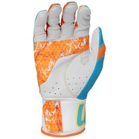 Marucci Youth Blacksmith Tactical Full Wrap Batting Gloves, Blue/Orange