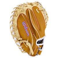 Wilson A1000 PF33 33IN Baseball Catchers Glove, Tan/White