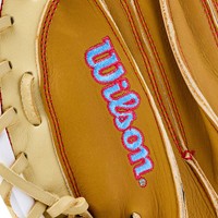 Wilson A1000 PF33 33IN Baseball Catchers Glove, Tan/White