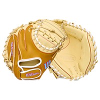 Wilson A1000 PF33 33IN Baseball Catchers Glove, Tan/White