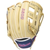Wilson A900 Pedroia Fit 12in Baseball Glove, Navy/Blonde
