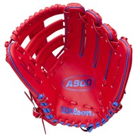 Wilson A900 Pedroia Fit 12.25in Baseball Glove, Red/Royal