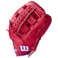 Wilson A900 Pedroia Fit 12.25in Baseball Glove, Red/Royal
