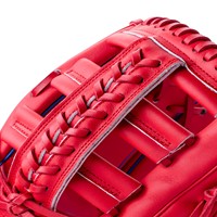 Wilson A900 Pedroia Fit 12.25in Baseball Glove, Red/Royal