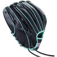 Wilson A700 Pedroia Fit 11.25in Baseball Glove, Black/Pink