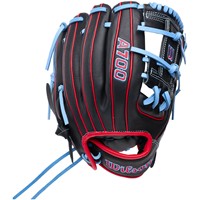 Wilson A700 11.5in Baseball Glove, Black/Red
