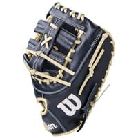 Wilson A700 12in 1st Base Baseball Glove, Black/Blonde
