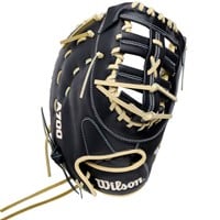 Wilson A700 12in 1st Base Baseball Glove, Black/Blonde