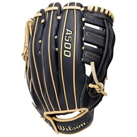 Wilson Youth A500 12.5in Baseball Glove, Black/Blonde