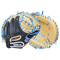 Wilson Youth A500 32in Baseball Catchers Glove, Blonde/Black