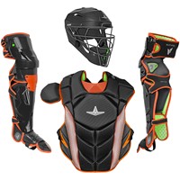 All Star Adult MVP-Pro LT Catchers Set, Black/Orange