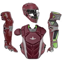 All Star Adult MVP-Pro LT Catchers Set, Maroon/Grey
