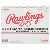 Rawlings System-17 Baseball & Softball Scorebook, White/Black