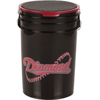 Diamond Logo Padded Seat Ball Bucket, Black