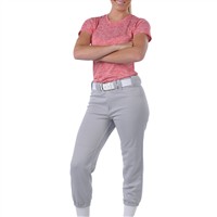 Mizuno Women's Select Belted Fastpitch Softball Pants, Charcoal