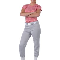 Mizuno Women's Select Belted Fastpitch Softball Pants, Charcoal