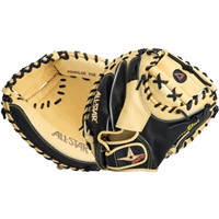 All Star Pro Elite CM3000 Series 33.5in Catcher's Mitt, Tan/Black