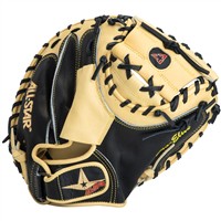 All Star Pro Elite CM3000 Series 33.5in Catcher's Mitt, Tan/Black