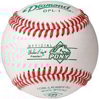 Diamond DPL-1 Pony League Leather Baseballs, cfli