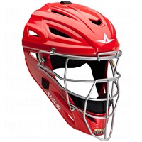 All Star Youth System 7 Catchers Helmets, Scarlet