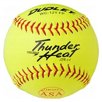 Dudley Thunder Heat USASB Leather Fastpitch Softball, cfli-compositecover12inch