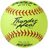 Dudley NFHS Thunder Heat 12in Fastpitch Leather Softball, cfli-12inch