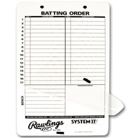 Rawlings System-17 Coaches Clipboard, White/Black