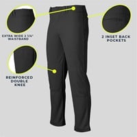 Champro Men's MVP Open Bottom Baseball Pant, White